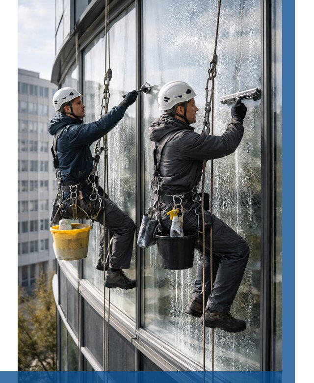 Мойка панорамных окон в Павлове от 355 р. заказать у ВЫСОТНИК-Пвв