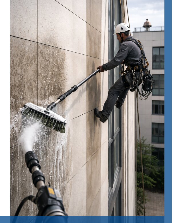 Мойка фасада из керамогранита в Павлове от 304 р. | ВЫСОТНИК-Пвв