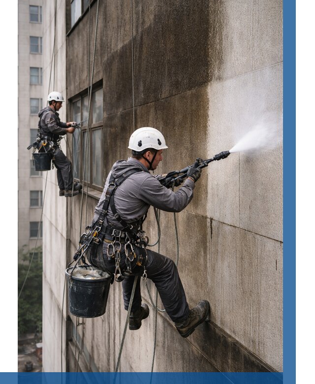 Очистка фасада от копоти в Павлове от 253 р. | ВЫСОТНИК-Пвв