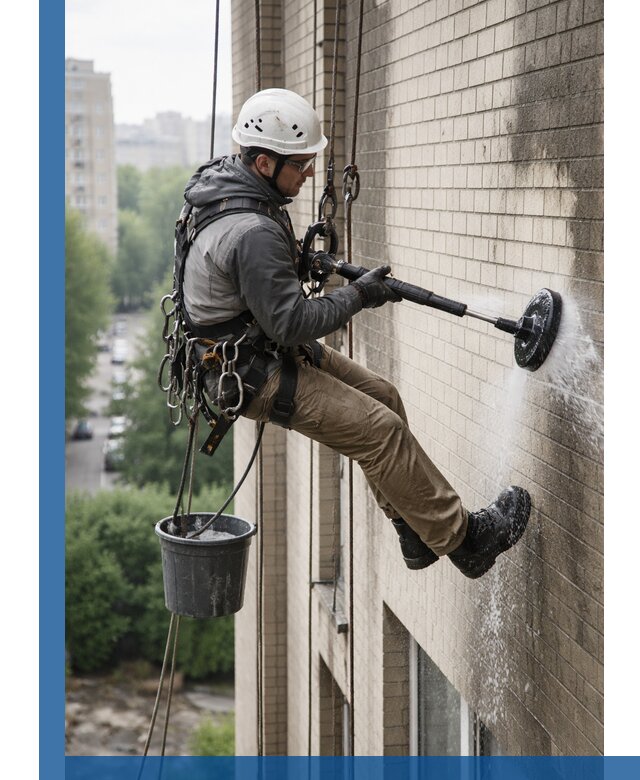 Очистка фасада от копоти в Павлове профессионально и безопасно