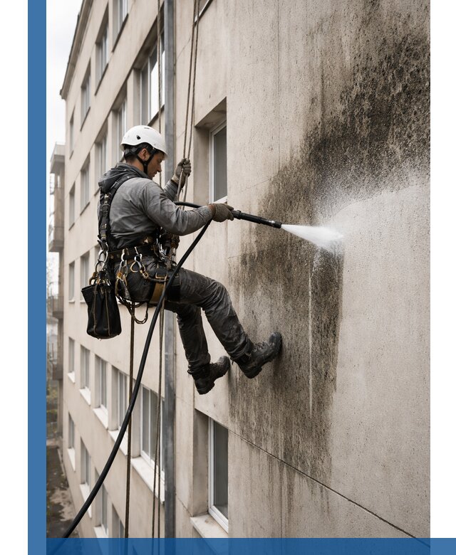 Профессиональная очистка фасадов от плесени в Павлове