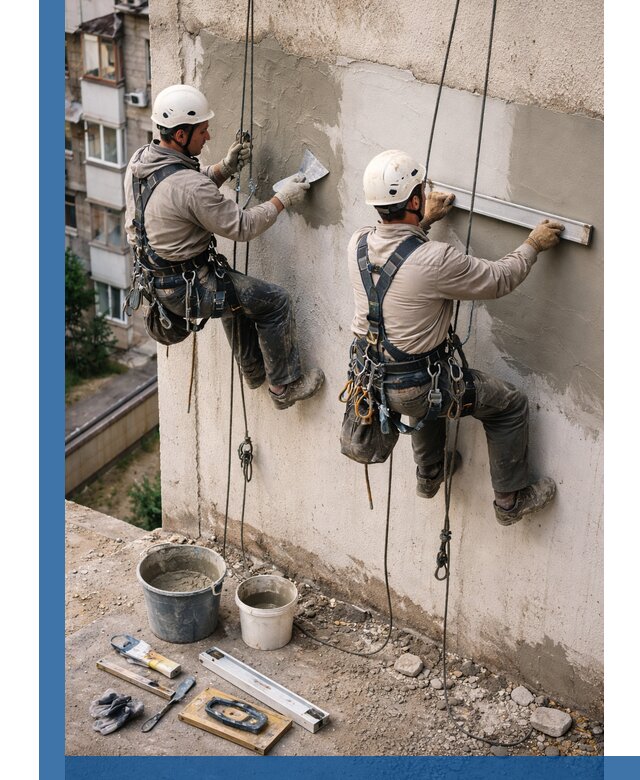 Комплексный ремонт штукатурного фасада с гарантией в Павлове