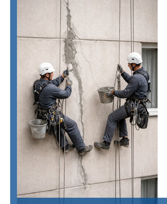 Заделка трещин на фасаде в Павлове с гарантийным ремонтом