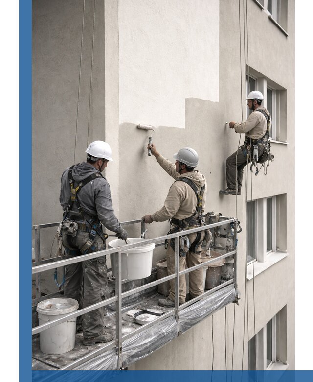 Покраска оштукатуренного фасада в Павлове под ключ с гарантией