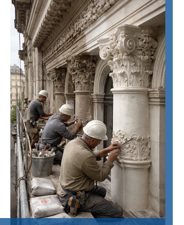 Реставрация фасадной лепнины в Павлове от 2534 р. | ВЫСОТНИК-Пвв