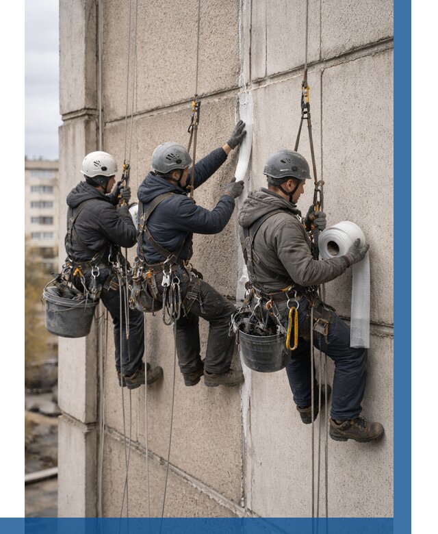 Ремонт межпанельных швов в Павлове от 760 р. | ВЫСОТНИК-Пвв