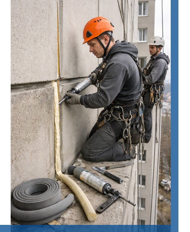 Теплый шов межпанельные швы в Павлове от 710 р. | ВЫСОТНИК-Пвв