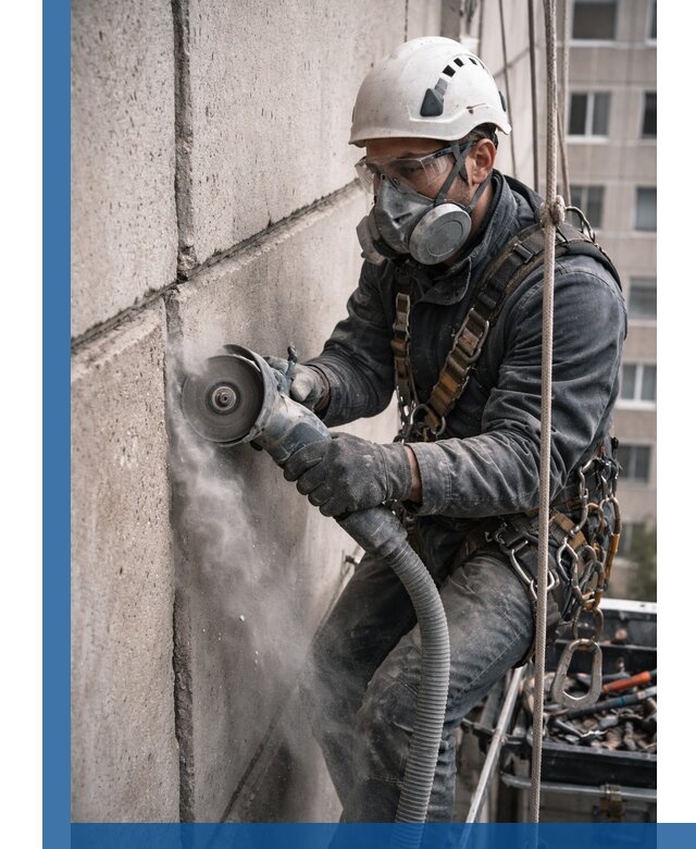 Штробление межпанельных швов в Павлове качественно и быстро