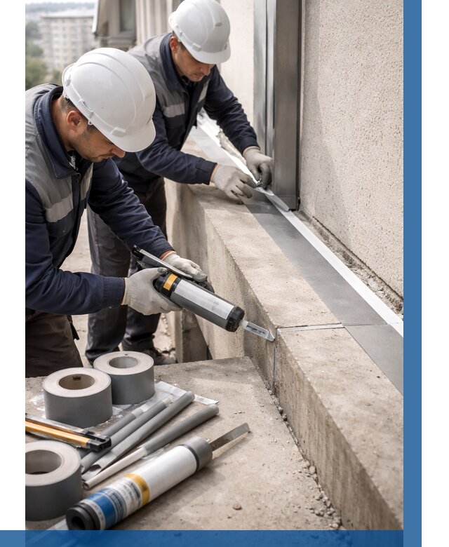 Герметизация примыкания балкона в Павлове от 4562 р. | ВЫСОТНИК-Пвв