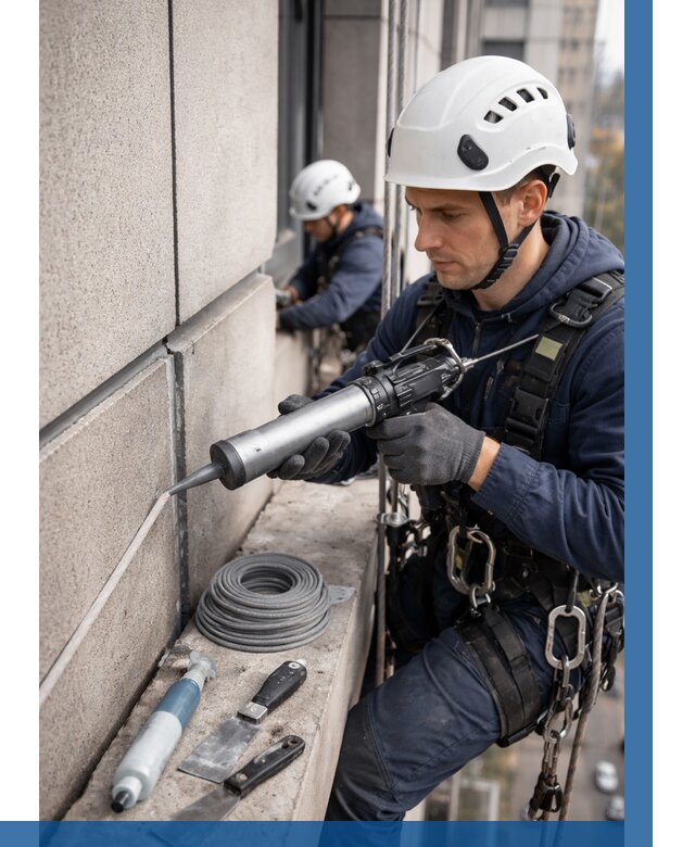 Герметизация деформационных швов фасада в Павлове от 710 | ВЫСОТНИК-Пвв