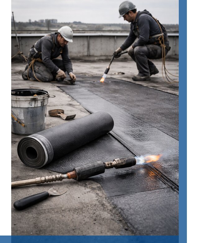 Ремонт рулонной кровли в Павлове от 659 р. | ВЫСОТНИК-Пвв