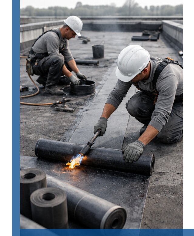 Ремонт рулонной кровли в Павлове герметизация и восстановление