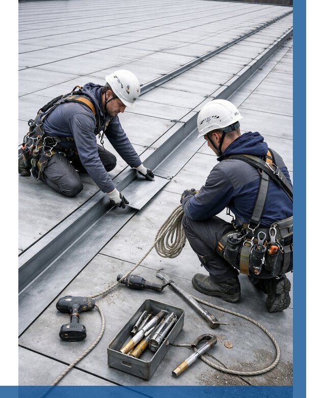 Ремонт фальцевой кровли в Павлове от 710 р. | ВЫСОТНИК-Пвв