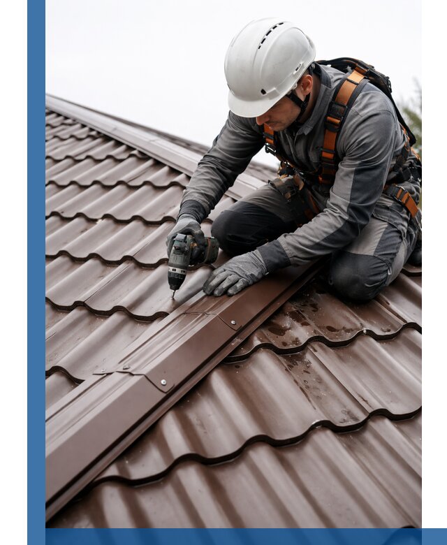 Ремонт металлочерепицы на крыше в Павлове профессионально