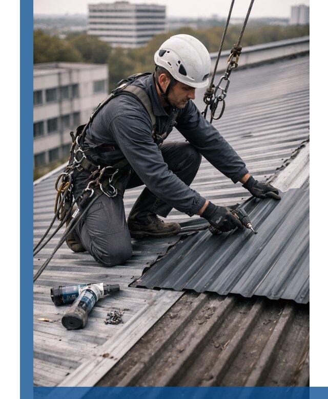 Ремонт профнастила на кровле в Павлове, работы под ключ