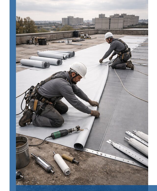 Монтаж мембранной кровли в Павлове для промышленных зданий