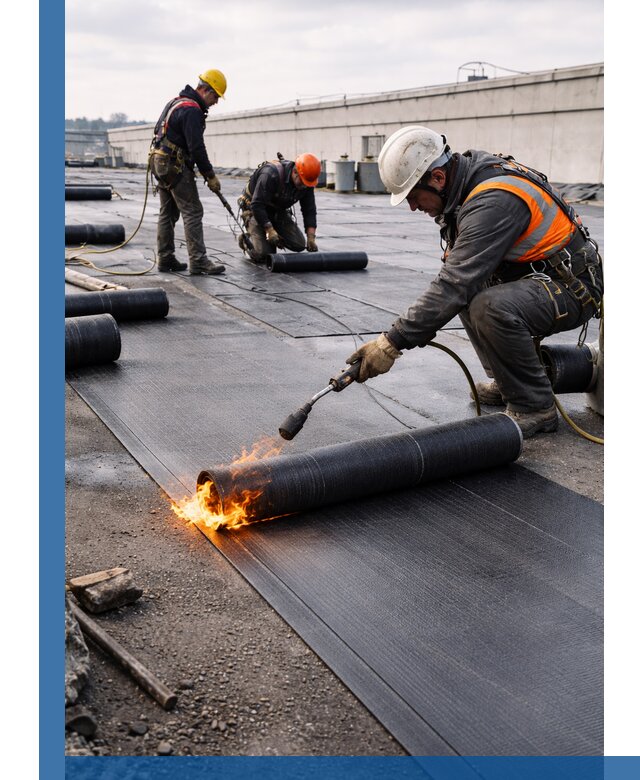 Монтаж наплавляемой кровли в Павлове профессионально