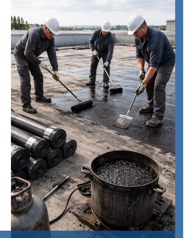 Гидроизоляция кровли мастикой в Павлове от 608 р. | ВЫСОТНИК-Пвв