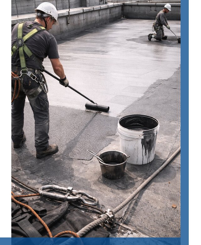 Гидроизоляция кровли жидкой резиной в Павлове от 507 р. | ВЫСОТНИК-Пвв