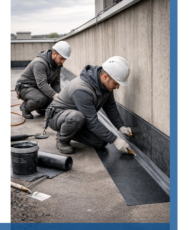 Гидроизоляция примыканий на кровле в Павлове от 912 р. | ВЫСОТНИК-Пвв