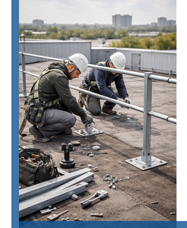 Монтаж кровельного ограждения в Павлове под ключ с гарантией