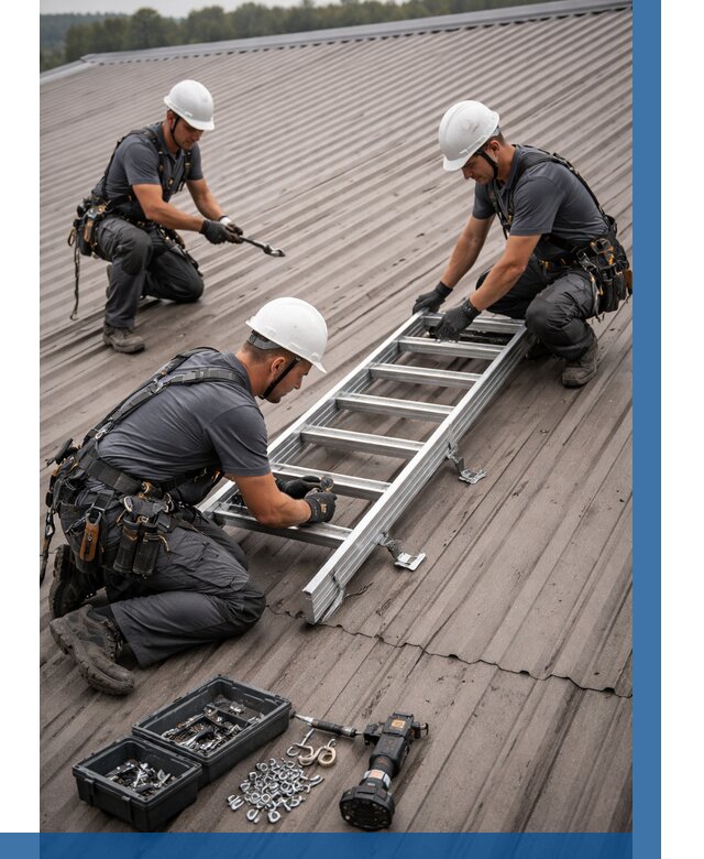 Монтаж кровельной лестницы в Павлове от 4562 р. | ВЫСОТНИК-Пвв