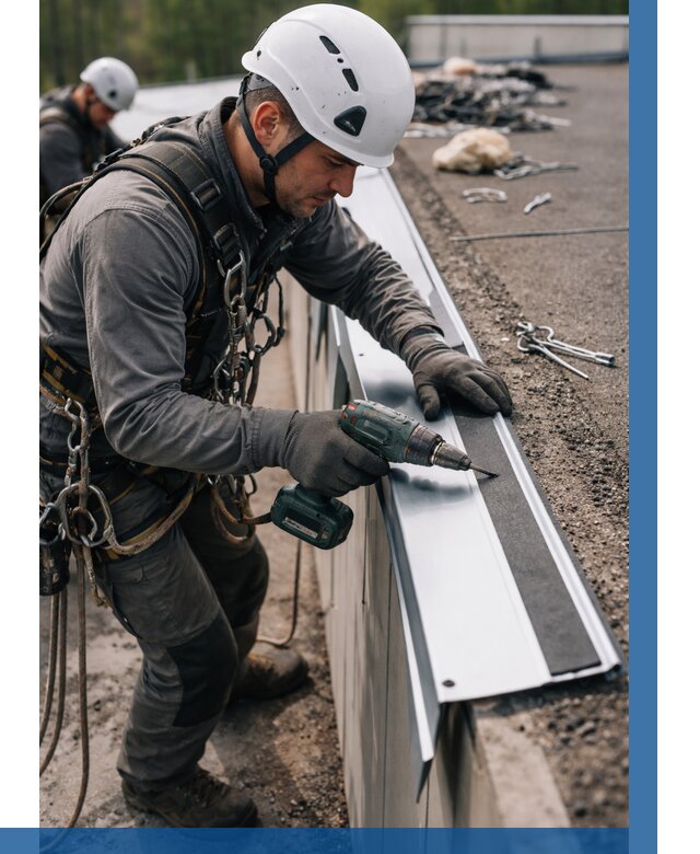 Монтаж капельника на кровле в Павлове от 304 р. | ВЫСОТНИК-Пвв