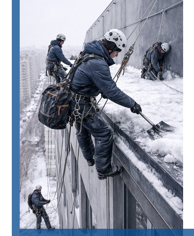 Абонентское обслуживание кровли зимой в Павлове регулярный уход