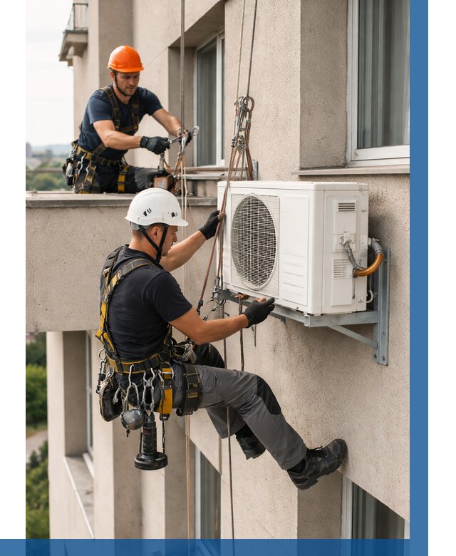 Монтаж внешнего блока кондиционера в Павлове от 6589 р. | ВЫСОТНИК-Пвв