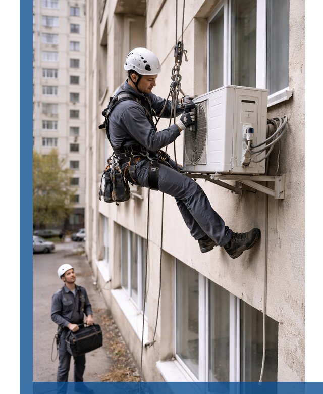 Демонтаж внешнего блока кондиционера в Павлове профессионально