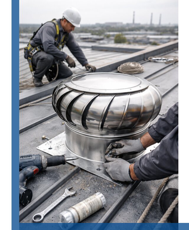 Установка дефлекторов на кровле в Павлове профессионально