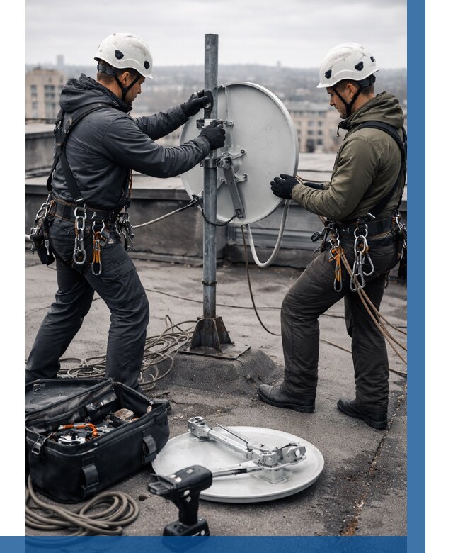 Демонтаж антенн на крыше в Павлове от 4562 р. | ВЫСОТНИК-Пвв