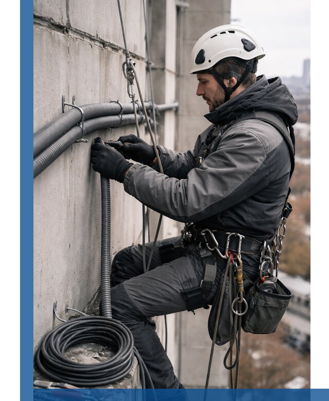 Профессиональный монтаж гофры для кабеля в Павлове с гарантией