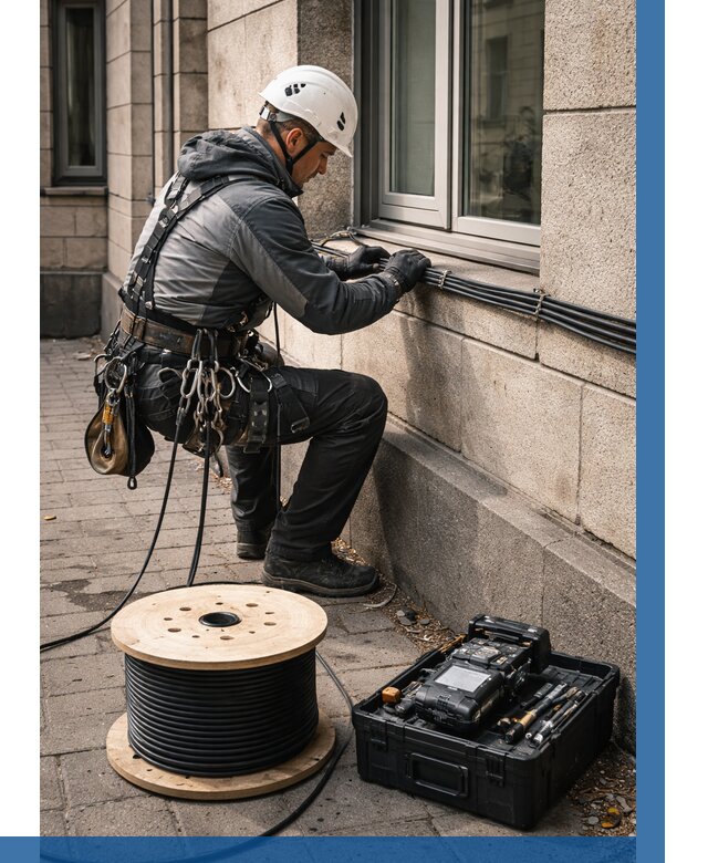 Прокладка оптоволоконного кабеля в Павлове от 811 р. | ВЫСОТНИК-Пвв