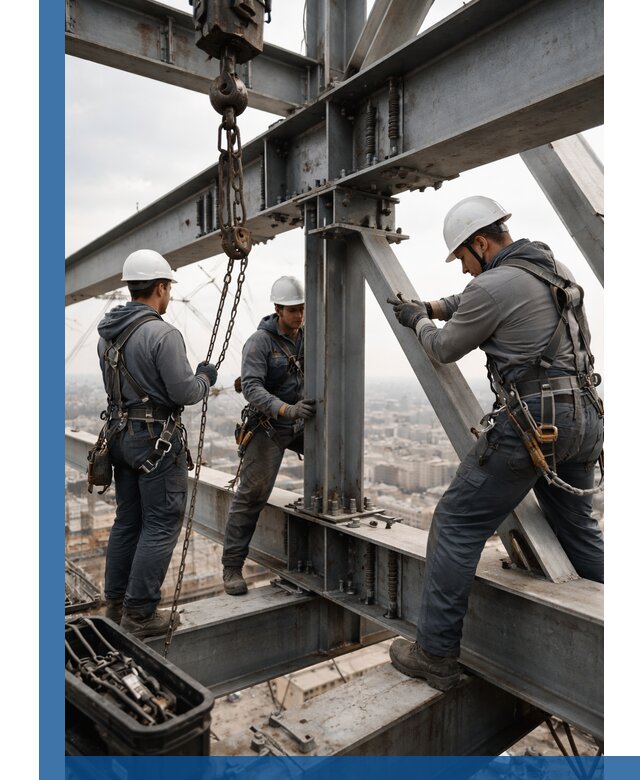 Профессиональный монтаж металлоконструкций на высоте в Павлове