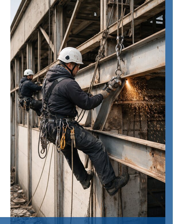 Демонтаж металлоконструкций на высоте в Павлове от 6589р. |ВЫСОТНИК-Пвв