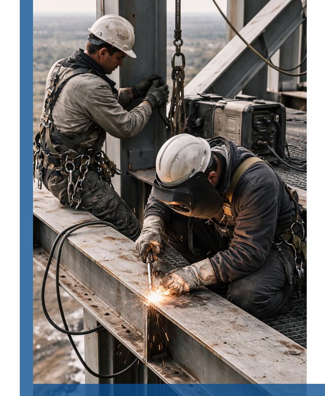 Высотные сварочные работы в Павлове для промышленных объектов