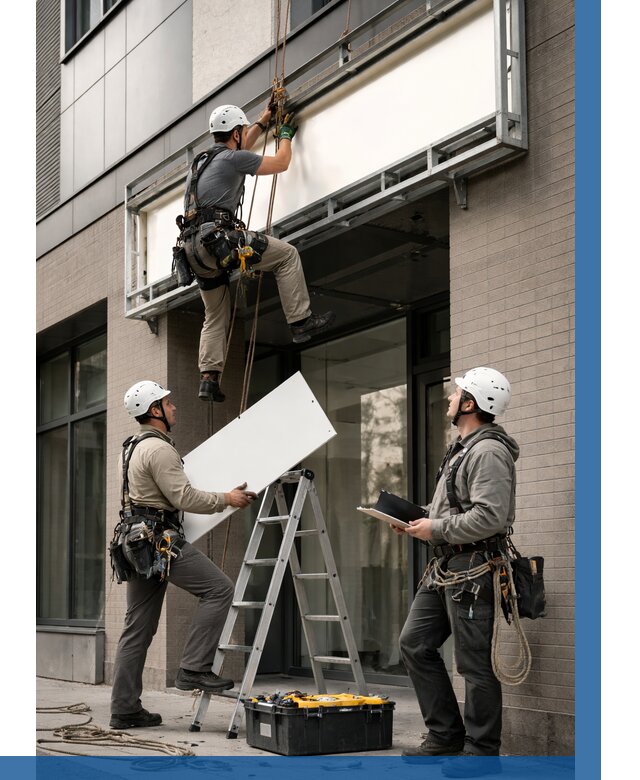 Монтаж светового короба в Павлове от 6589 р. | ВЫСОТНИК-Пвв