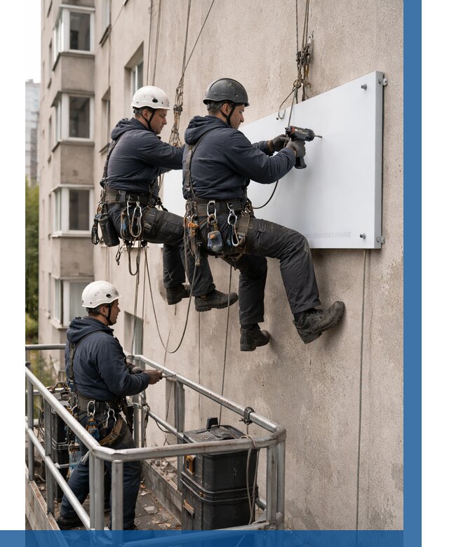 Монтаж табличек и указателей в Павлове от 3548 р. | ВЫСОТНИК-Пвв