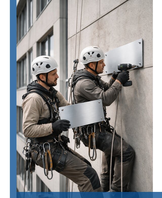 Монтаж табличек и указателей в Павлове для зданий и сооружений