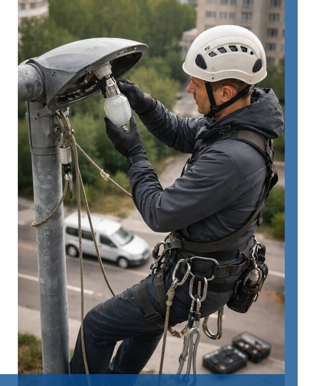 Замена ламп на высоте в Павлове от 2534 р. | ВЫСОТНИК-Пвв