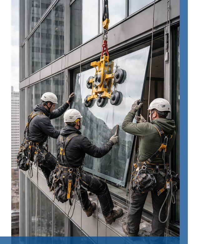 Фасадное остекление зданий под ключ в Павлове от 10137 р. | ВЫСОТНИК-Пвв