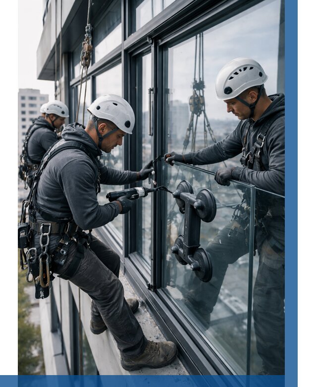 Витражное остекление зданий в Павлове от 3548 р. | ВЫСОТНИК-Пвв