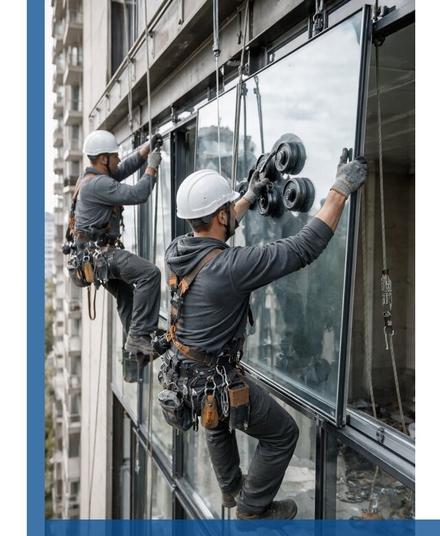 Витражное остекление фасадов и лоджий в Павлове под ключ