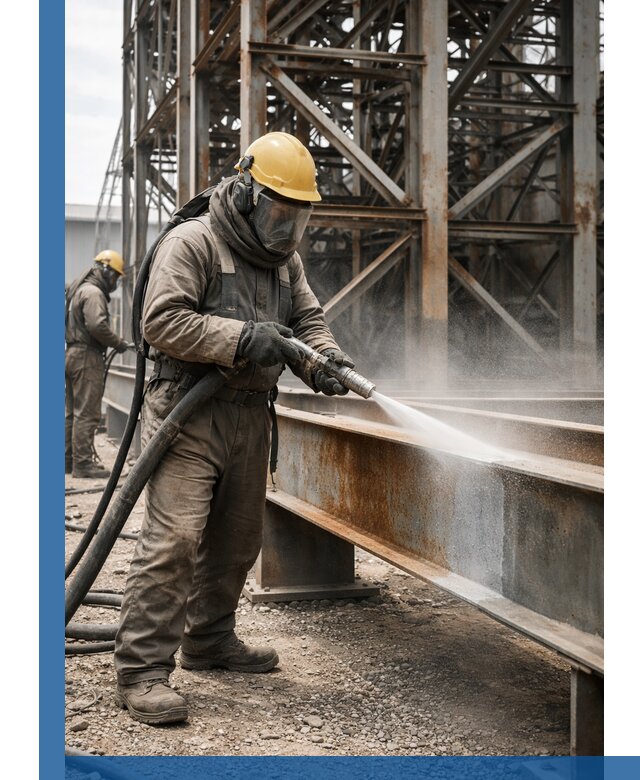 Пескоструйная очистка металлоконструкций в Павлове промышленная