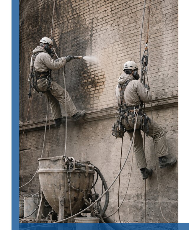 Пескоструйная очистка фасадов в Павлове профессионально