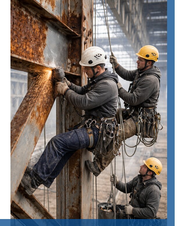 Зачистка металла от ржавчины в Павлове от 355 р. | ВЫСОТНИК-Пвв