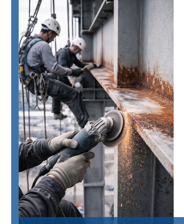 Зачистка металла от ржавчины и подготовка поверхностей в Павлове