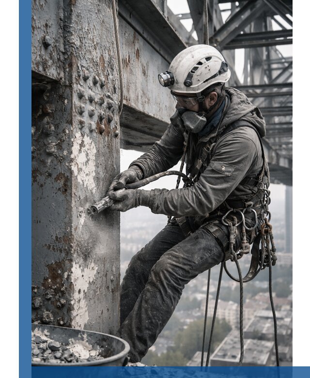 Удаление старой краски с металлических конструкций в Павлове