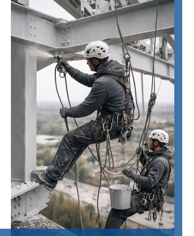 Покраска металлоконструкций на высоте в Павлове 355 р |ВЫСОТНИК-Пвв